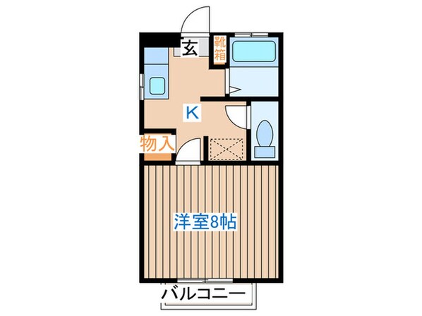 サングレート鈎取D棟の物件間取画像